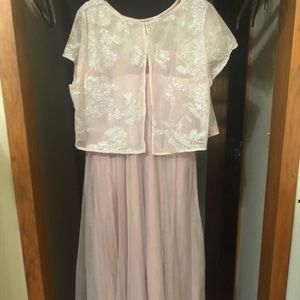 Bridesmaid, Mother of the Bride, or Formal Dress. Size 20, Dusty Rose, Worn Once